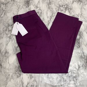 Universal Standard Cigarette Work Pants career Purple Size 3XS (2 / 4 ) NWT NEW